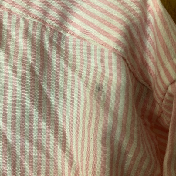 Mens (6, 32/33) pink and white button down shirt - Picture 4 of 5